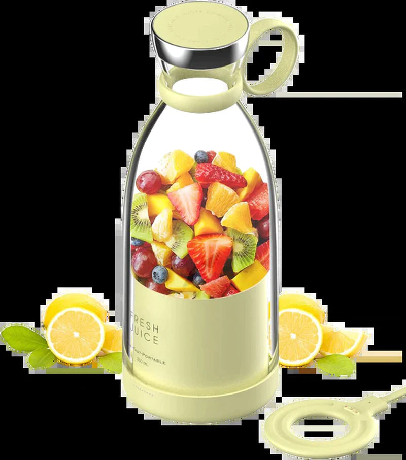 Portable Electric Blender and Juicer for Fresh Juice and Smoothies - Wireless Citrus Squeezer and Extractor