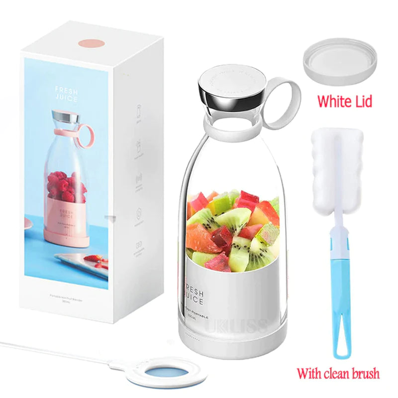 Portable Electric Blender and Juicer for Fresh Juice and Smoothies - Wireless Citrus Squeezer and Extractor