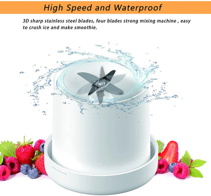 Portable Electric Blender and Juicer for Fresh Juice and Smoothies - Wireless Citrus Squeezer and Extractor