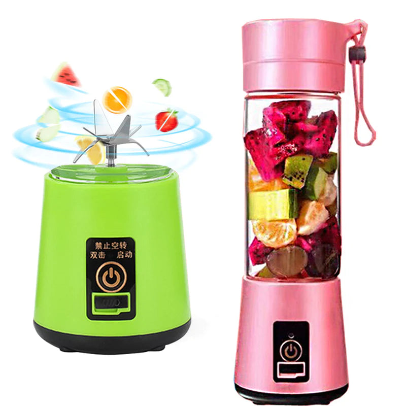 Portable Electric Blender and Juicer for Fresh Juice and Smoothies - Wireless Citrus Squeezer and Extractor